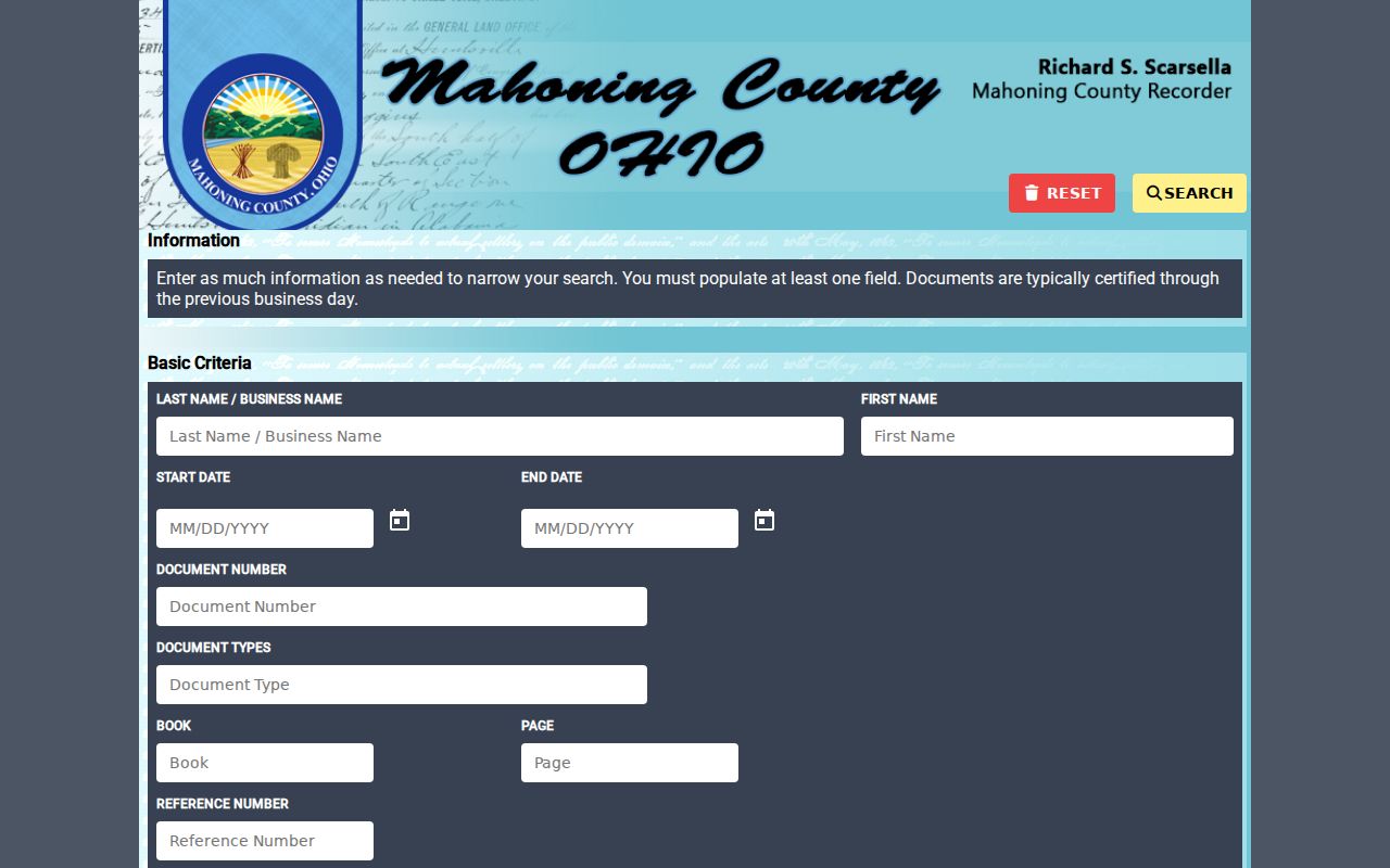 Boardman Township ZIP code directory Recorder AVA address ZIP search schema